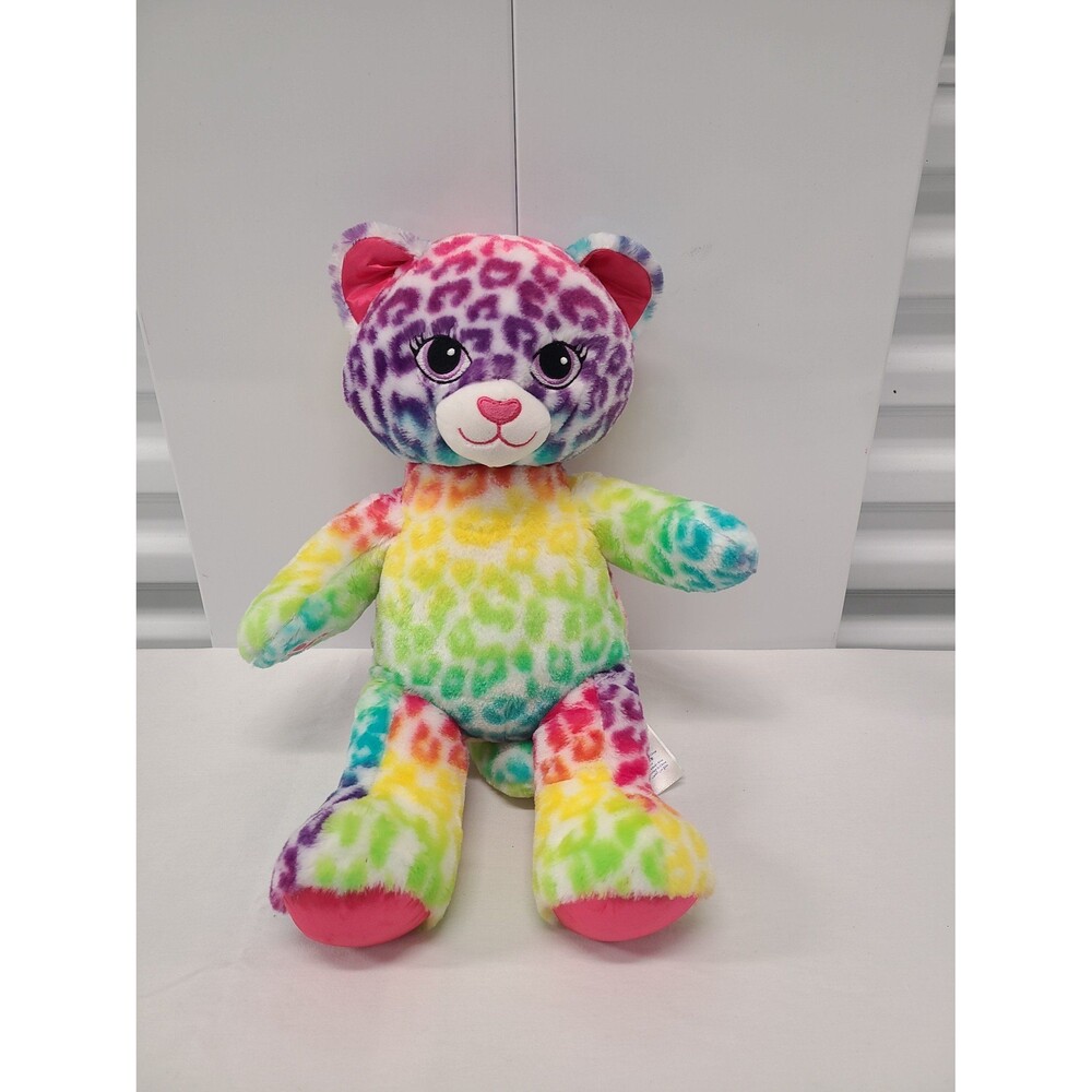 Build A Bear Lisa Frank Rainbow Leopard Cheetah Plush